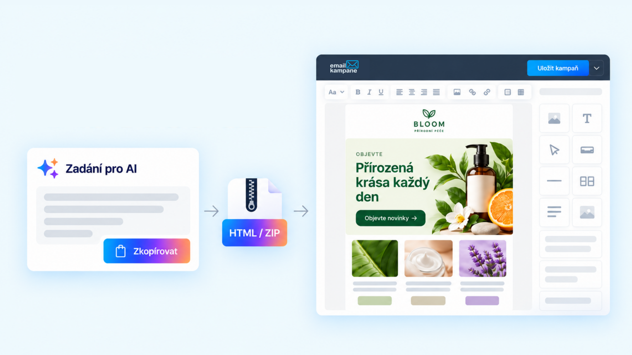 AI HTML Emailkampane.cz