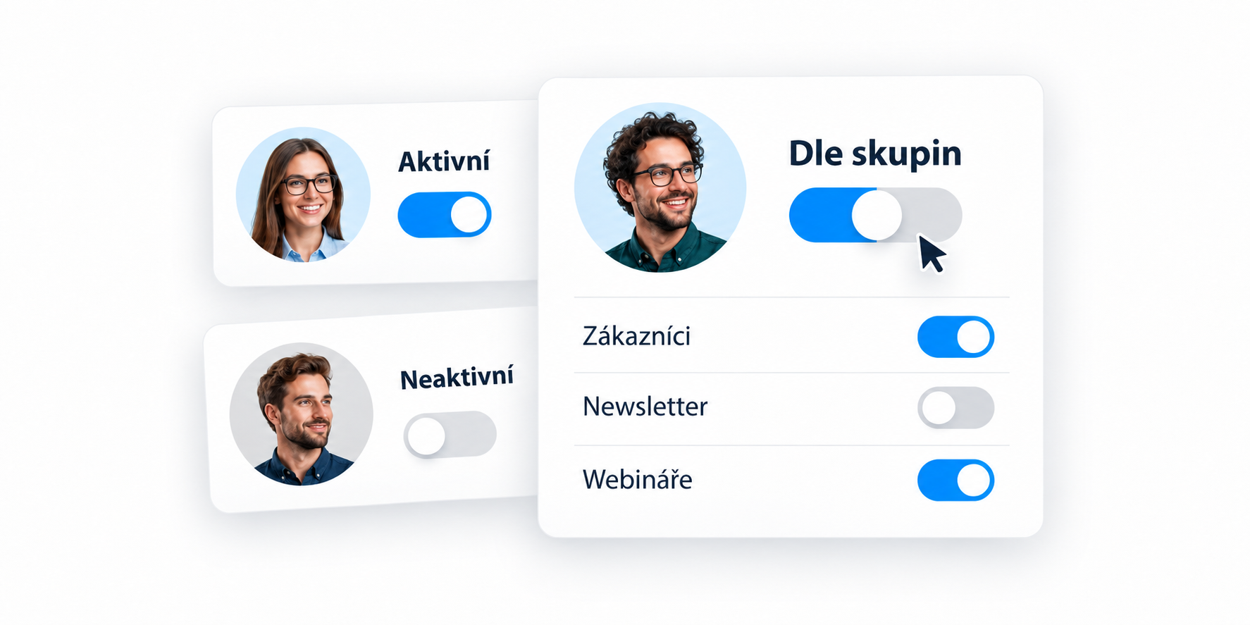Stavy kontaktů Emailkampane.cz